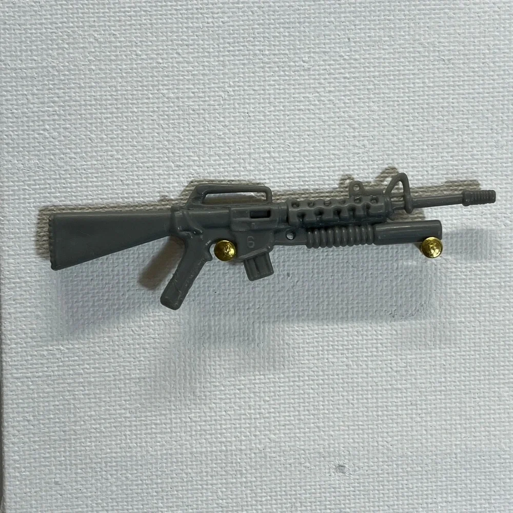 Vintage 1986 GI Joe Leatherneck Rifle Grenade Launcher Weapon Accessory Gray